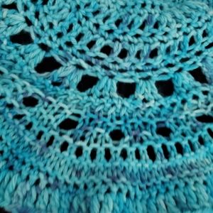 100% wool  shawlet blue soft